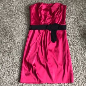 Whit houseblack market pink strapless dress size 6
